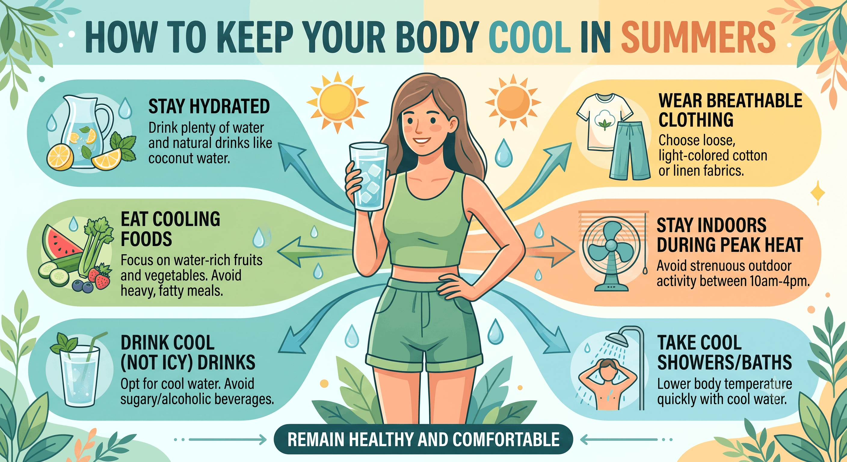 How to Keep Your Body Cool in Summer