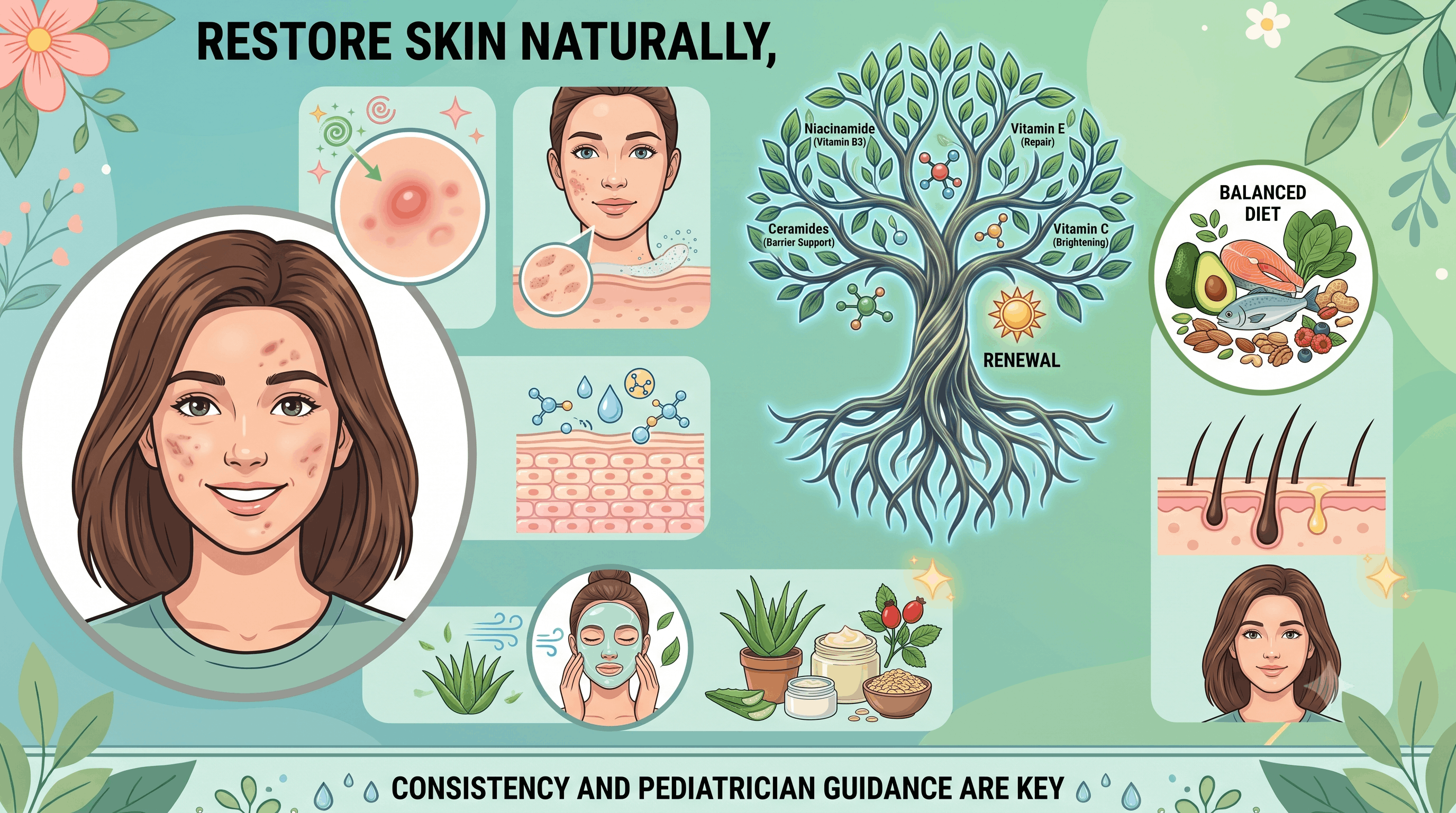 How to Restore Skin Naturally After Acne